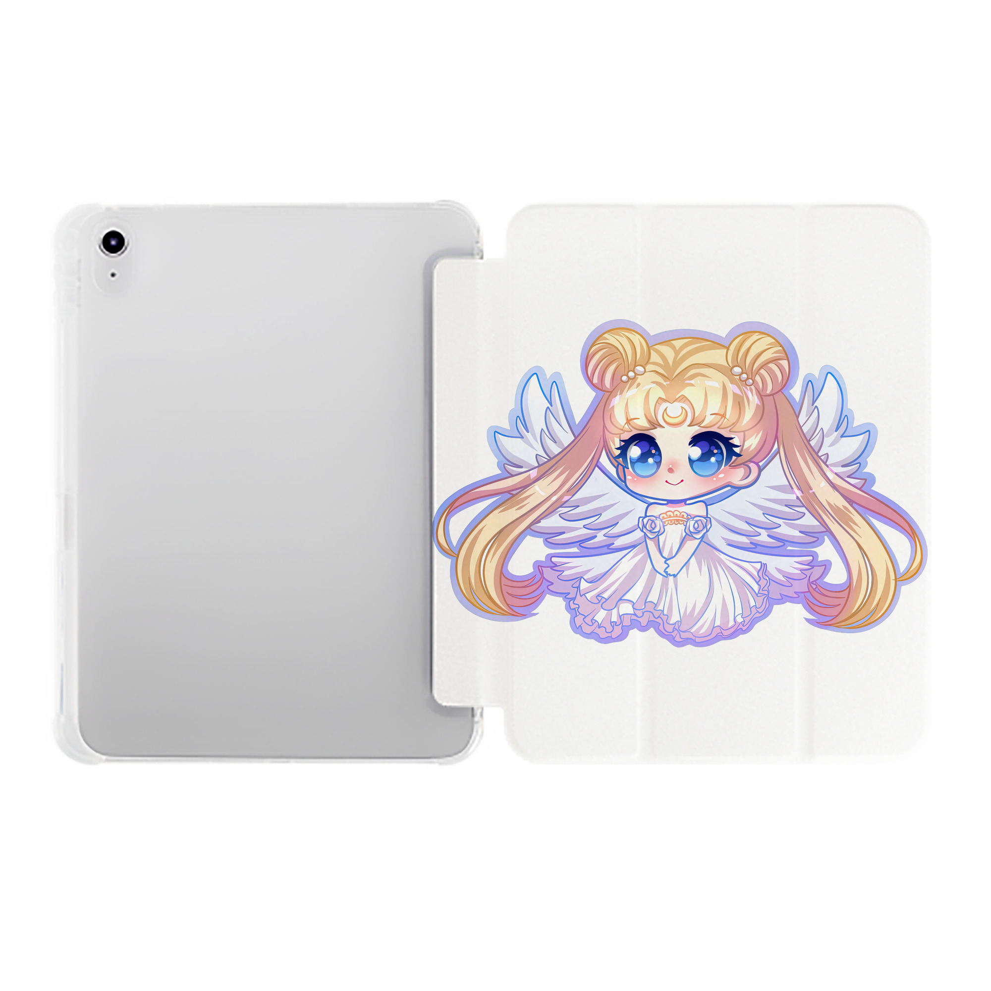 （画像用） 美少女戦士セーラームーン 愛野 美奈子 あいの みなこ Sailor Moon Aino Minako IPad ケース ペン収納付き 三つ折りスタンド PUレザー×シリコン 対応機種9.5/10.5/10.9インチ